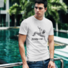 Model wearing Inspiration T-Shirt - 2, Brand Name - Thread Wair Inspiration Unisex White T-Shirt