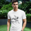Model wearing Inspiration T-Shirt - 3, Brand Name - Thread Wair Inspiration Unisex White T-Shirt