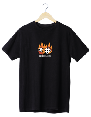 BROCULT FOR INSTA POSTS (67) Fiery Fortune Good Luck Men's T-Shirt