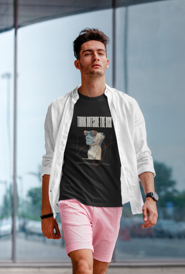 Product Features Thinkoutofthebox T-Shirt-2 Think Outside the Box Unisex T-Shirt