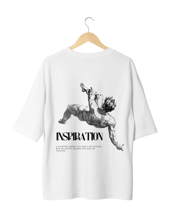 396 Inspiration Unisex White T-Shirt (Oversized)