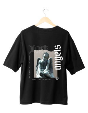 398 Urban Mythos Black Angels Unisex T-Shirt (Oversized)