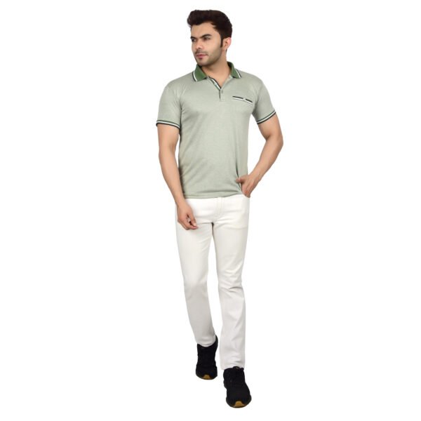 DSC_4493 Men's Polo T-shirt (Light Green)