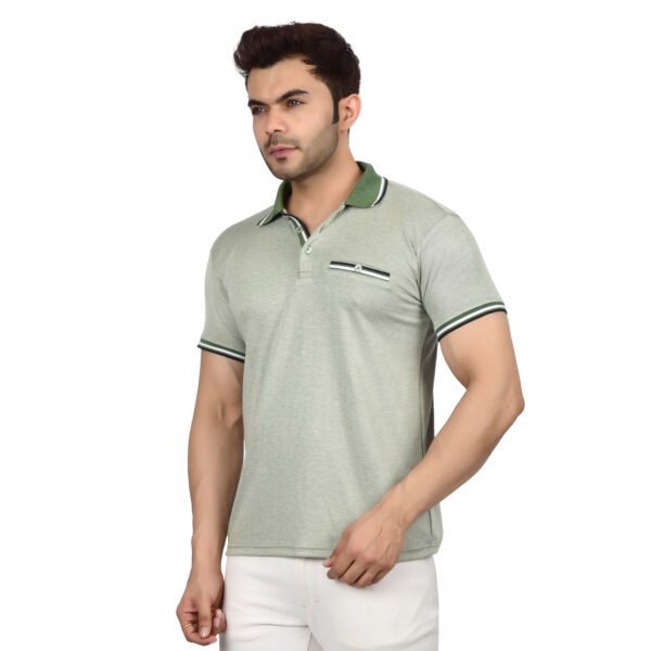 DSC_4494 Men's Polo T-shirt (Light Green)