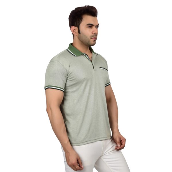 DSC_4497 Men's Polo T-shirt (Light Green)