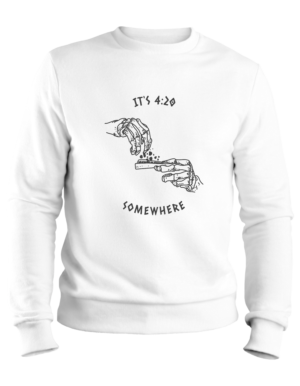MAIN DESIGNS FOR WINTERS (6) 4:20 Somewhere Crew Sweatshirt