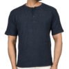 DSC_4478 Men's Solid Dark Blue Cotton T-shirt (Oversized)