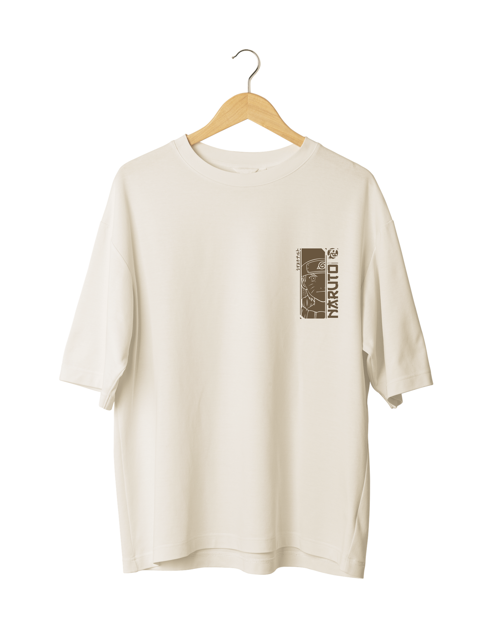 Beige Naruto T-Shirt Naruto Legacy T-Shirt (Oversized)