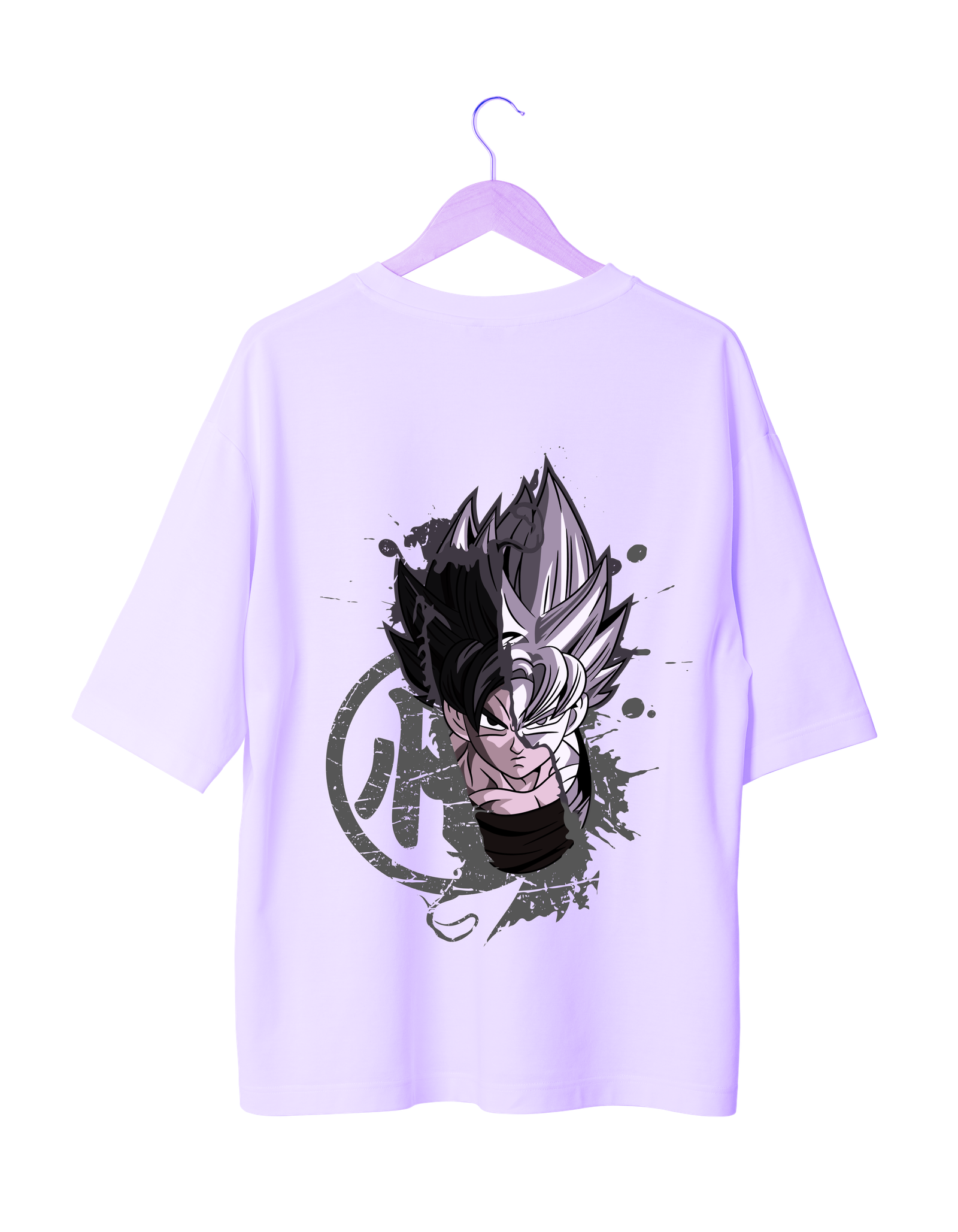 Lavender T-Shirt Dragon Ball Z Dragon Ball Fusion Power T-Shirt (Oversized)