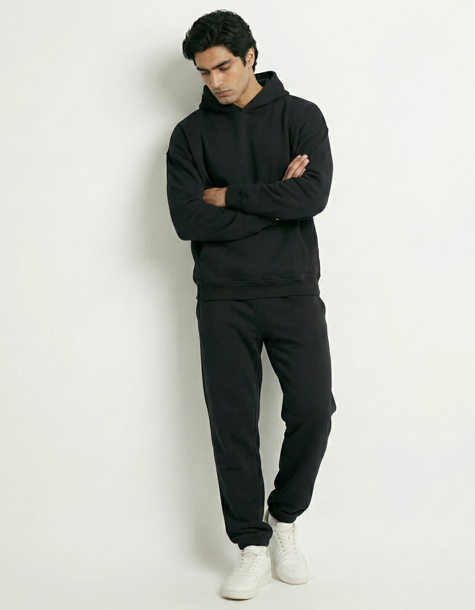 Astronaut Oversized Hoodie - Back (8) Plain Black Hoodie - Oversized Fit