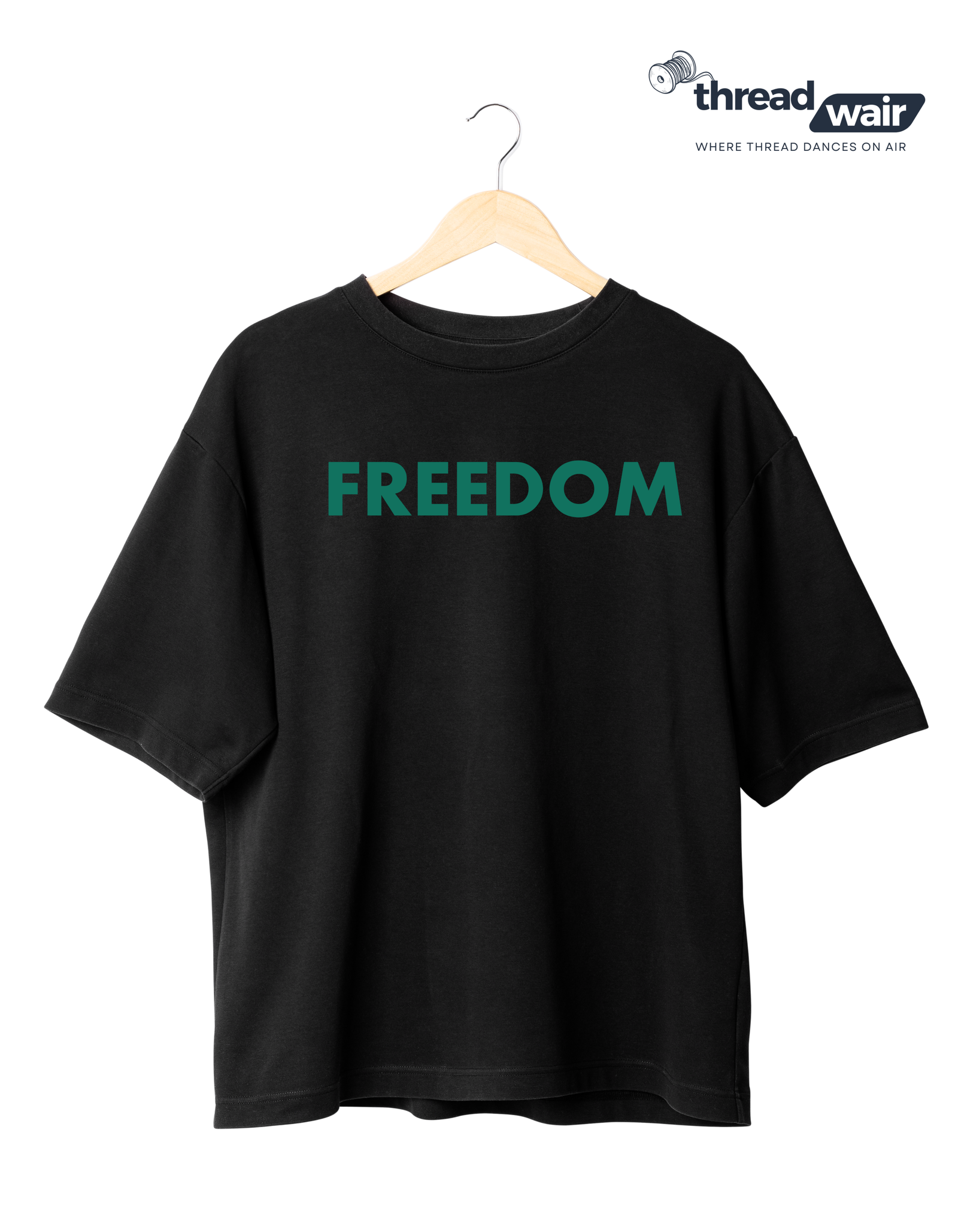FREEDOM 1 BLACK (1) Freedom T-Shirt BLACK | OVERSIZED