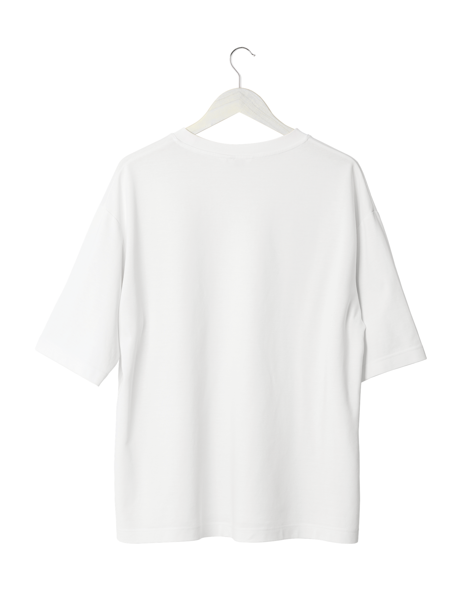 White Solid T-Shirt (Back) White Solid T-Shirt (Back)