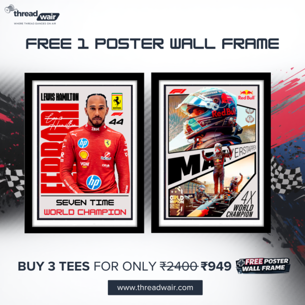 Formula 1 Free Poster 3 Tees Formula 1 Free Poster 3 Tees