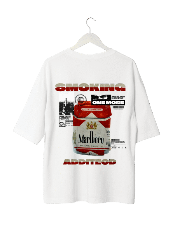 marlboro fanatic (1) Smoking Addicted Graphic T-Shirt (Oversized)